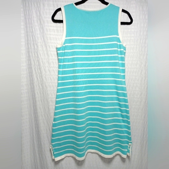 STS Sand To Sable Knit Striped Sleeveless Mini Dress. Size S - Picture 2 of 6